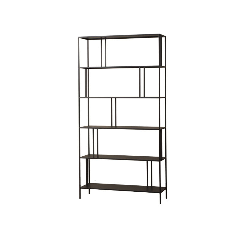 Contemporary Style Bookcase Metal Open Back Bookshelf for Home Office