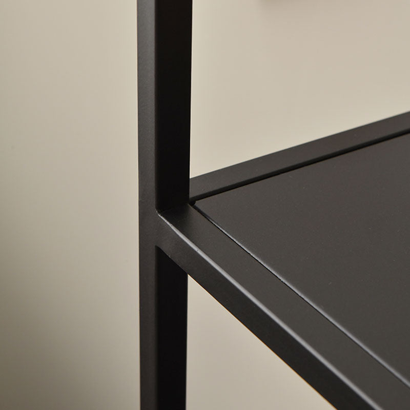 Contemporary Style Bookcase Metal Open Back Bookshelf for Home Office