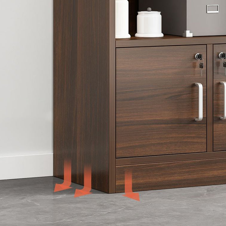 70.87"H Bookshelf Contemporary Style Closed Back Bookcase for Study Room and Office