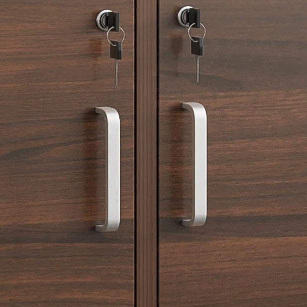 70.87"H Bookshelf Contemporary Style Closed Back Bookcase for Study Room and Office