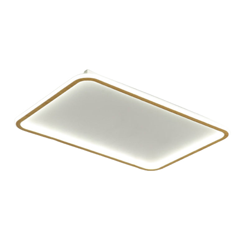 Geometrical Wood Flush Mount Ceiling Light Minimalist LED Flush Mount Lighting