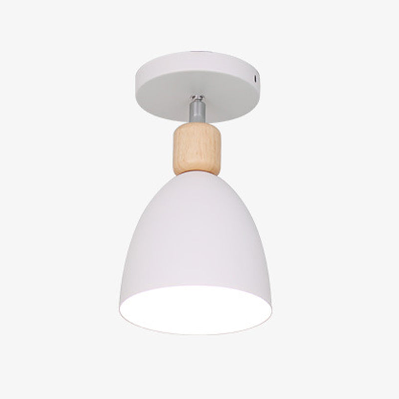 Semi Mount Lighting Modern Style Metal Semi Flush Light Fixture
