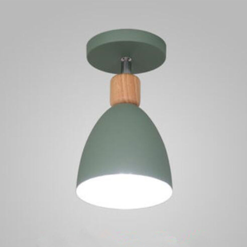 Semi Mount Lighting Modern Style Metal Semi Flush Light Fixture