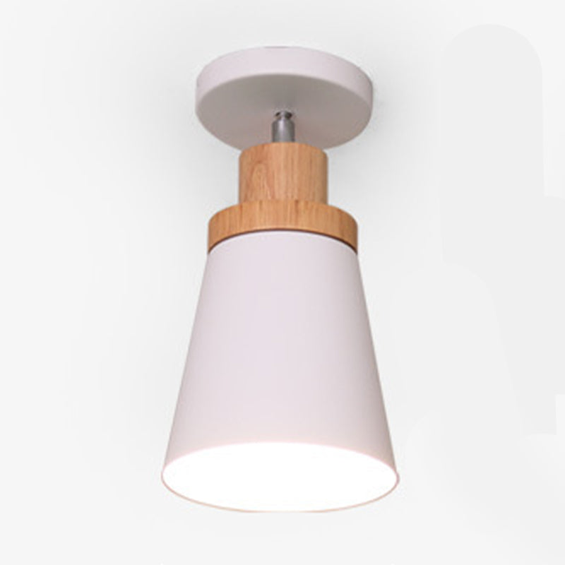 Semi Mount Lighting Modern Style Metal Semi Flush Light Fixture