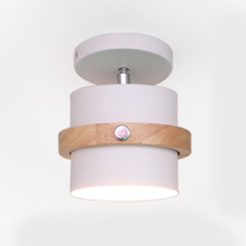 Semi Mount Lighting Modern Style Metal Semi Flush Light Fixture