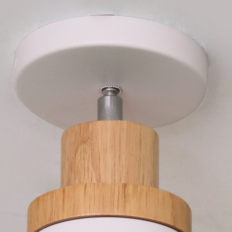 Semi Mount Lighting Modern Style Metal Semi Flush Light Fixture