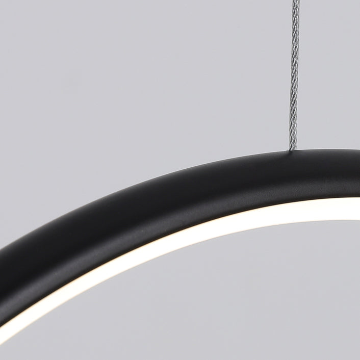 Metal Linear Shade Island Pendant Postmodern Style 1 Light Island Lighting for Living Room