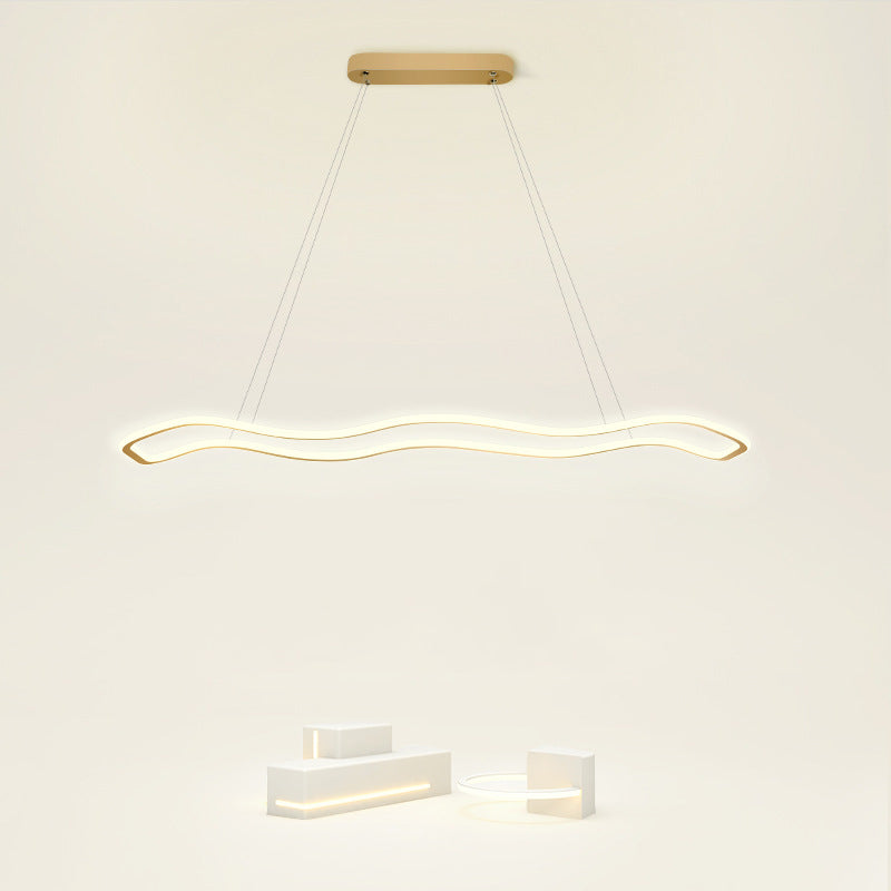 Metal Geometry Shade Island Pendant Modern Style 1 Light Island Lighting for Living Room