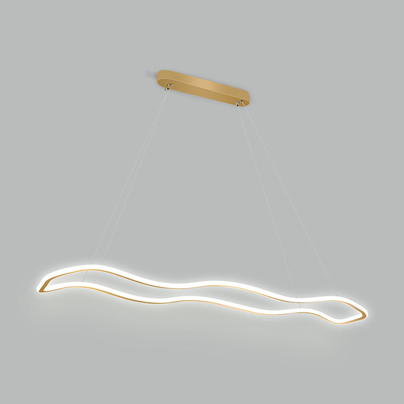 Metal Geometry Shade Island Pendant Modern Style 1 Light Island Lighting for Living Room