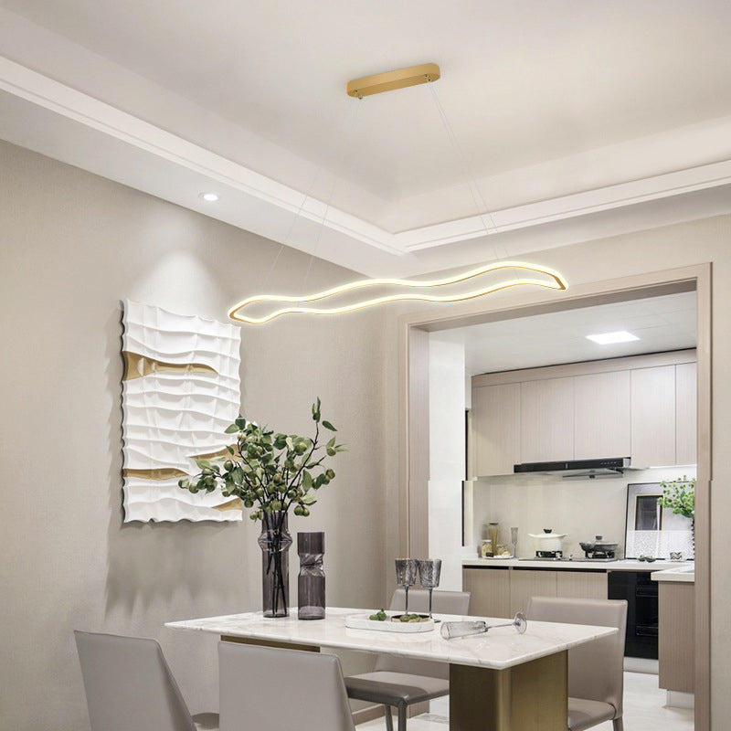 Metal Geometry Shade Island Pendant Modern Style 1 Light Island Lighting for Living Room