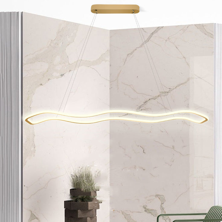 Metal Geometry Shade Island Pendant Modern Style 1 Light Island Lighting for Living Room