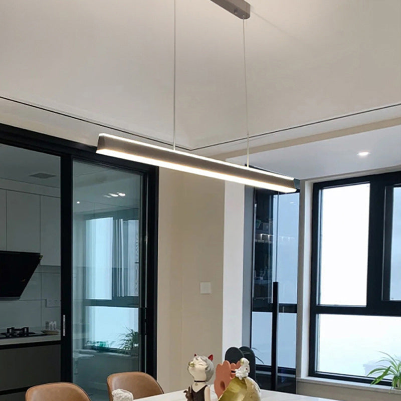 Rectangular Shape Island Pendant Modern Style Metal 2 Lights Island Lighting for Bedroom