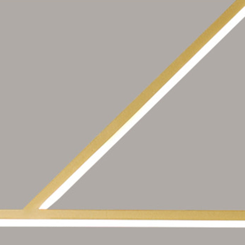 Metal Linear Shade Island Pendant Modern Style 2 Light Island Lighting for Dining Room