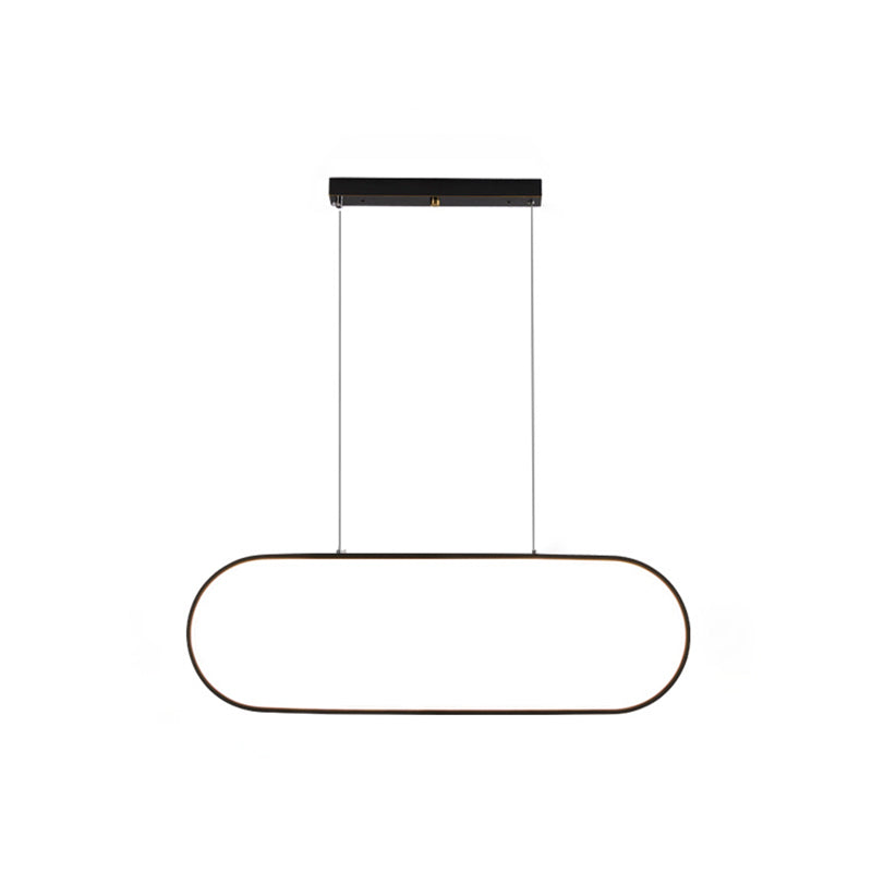 Linear Shape Island Pendants Contemporary Style Metal Pendant Lighting Fixtures