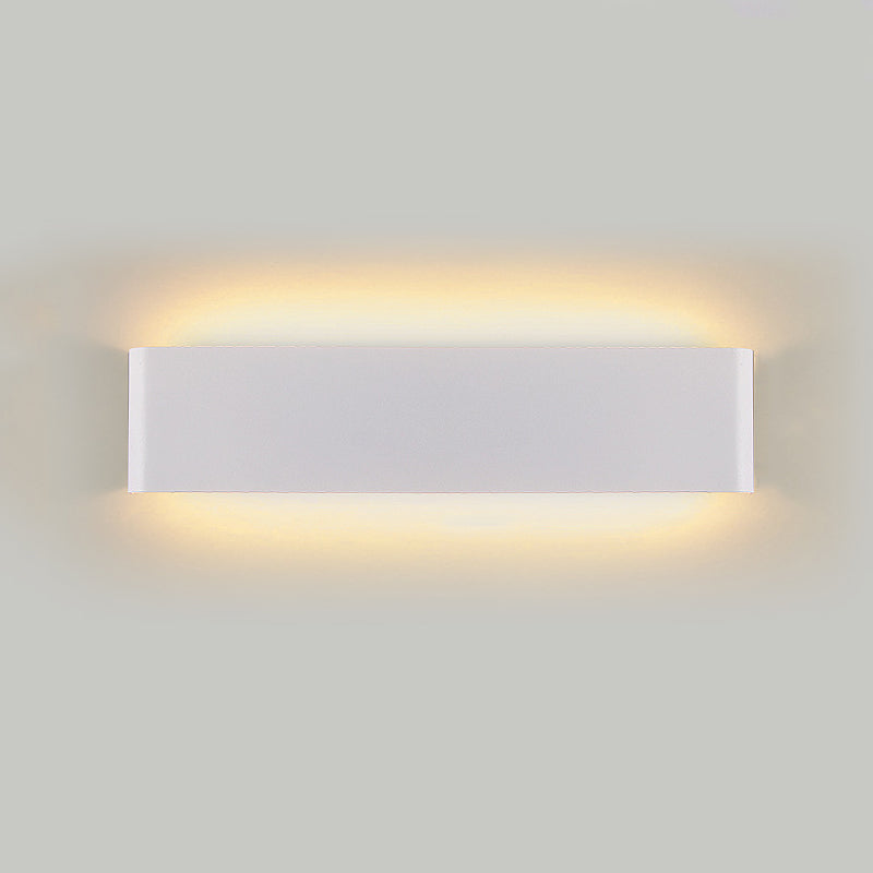 Contemporary Style Rectangular Wall Lamps Metal 2 Lights Wall Lighting