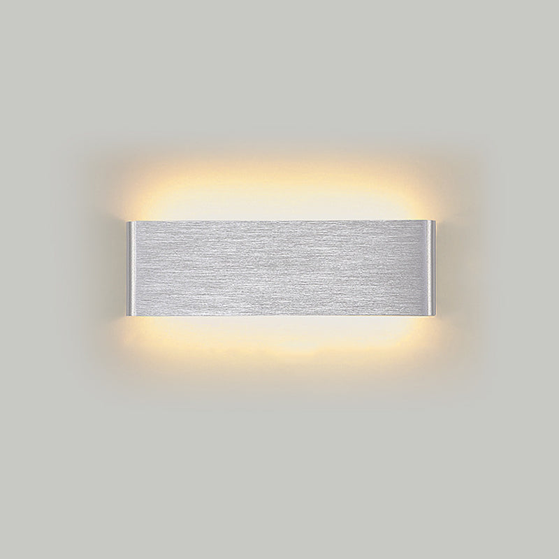 Contemporary Style Rectangular Wall Lamps Metal 2 Lights Wall Lighting