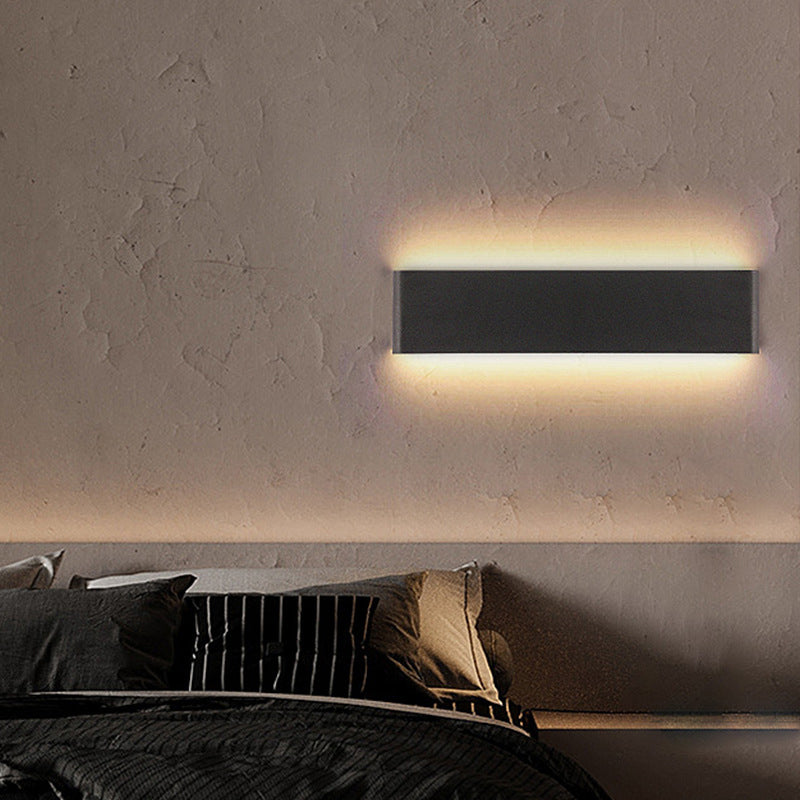 Contemporary Style Rectangular Wall Lamps Metal 2 Lights Wall Lighting