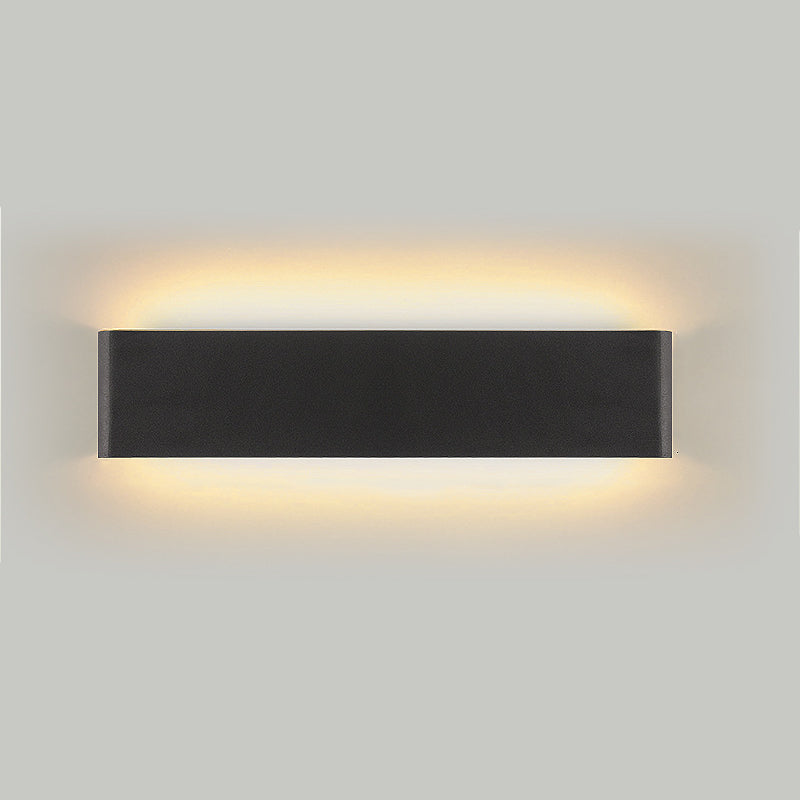 Contemporary Style Rectangular Wall Lamps Metal 2 Lights Wall Lighting