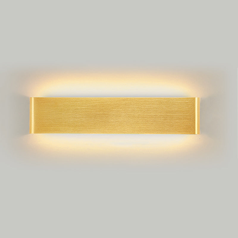 Contemporary Style Rectangular Wall Lamps Metal 2 Lights Wall Lighting