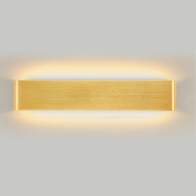 Contemporary Style Rectangular Wall Lamps Metal 2 Lights Wall Lighting