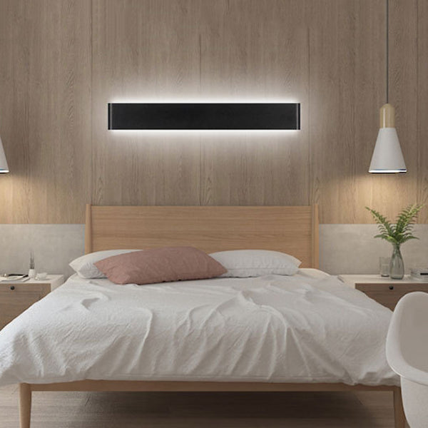 Contemporary Style Rectangular Wall Lamps Metal 2 Lights Wall Lighting