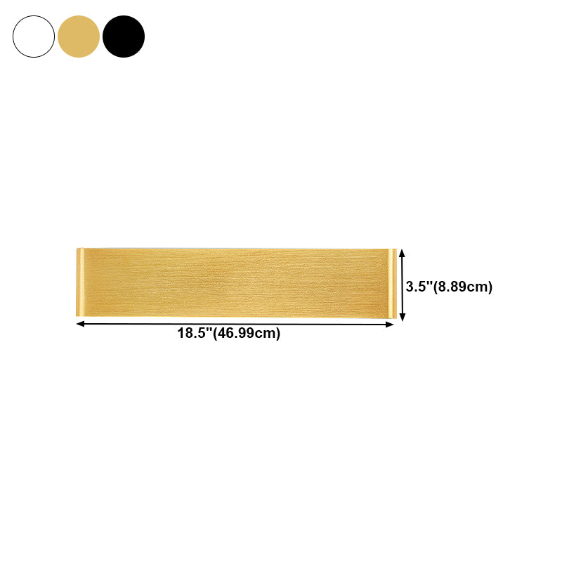 Contemporary Style Rectangular Wall Lamps Metal 2 Lights Wall Lighting