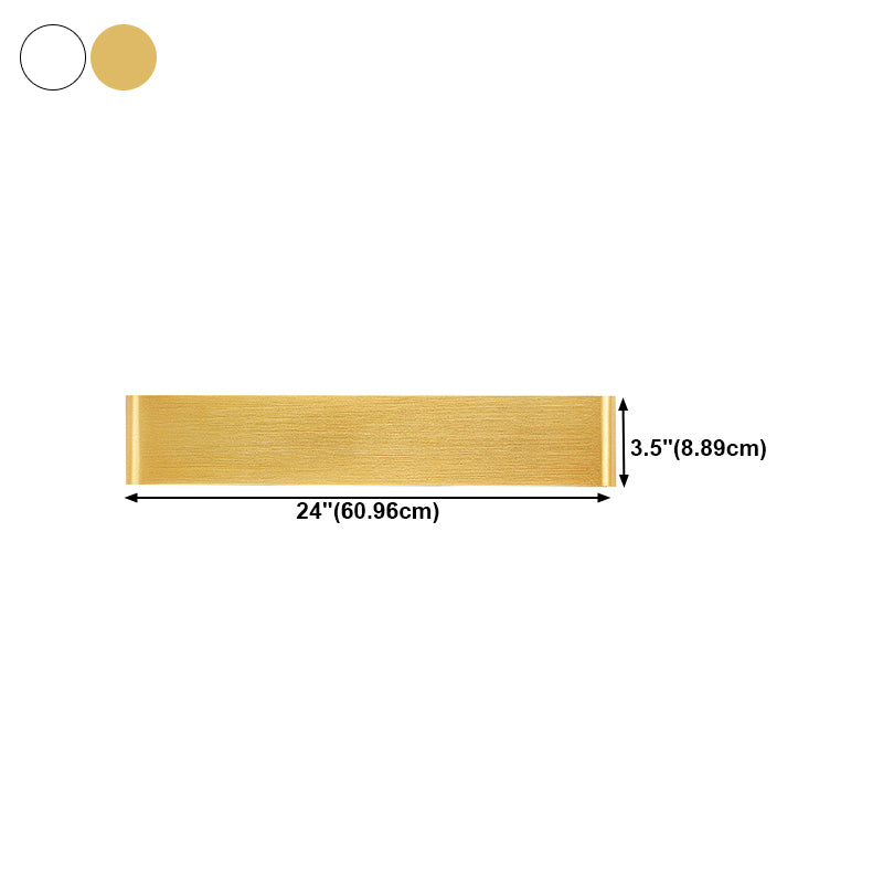 Contemporary Style Rectangular Wall Lamps Metal 2 Lights Wall Lighting