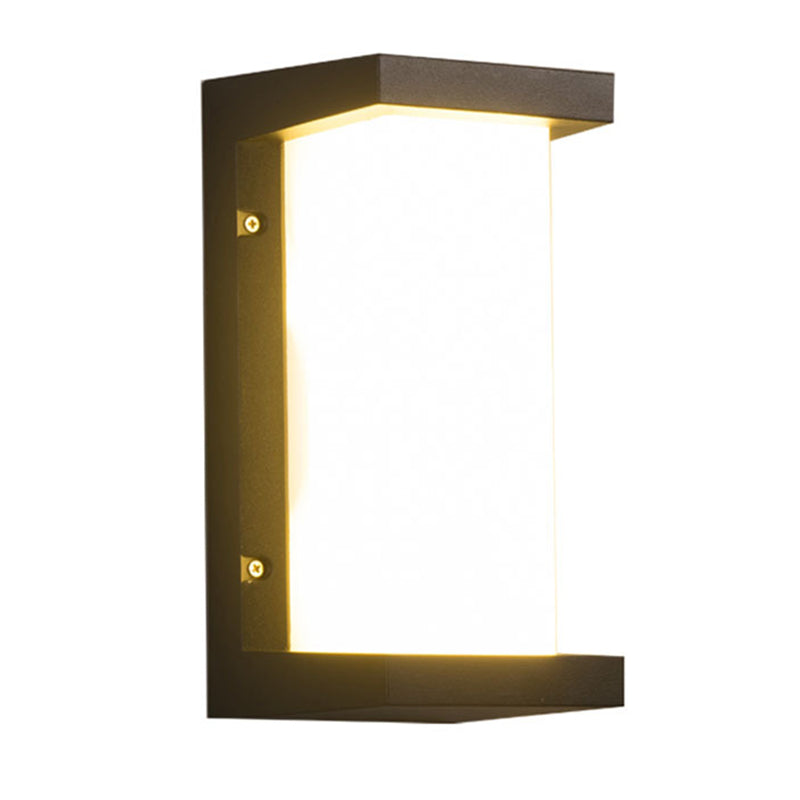 Contemporary Style Geometric Wall Mounted Lamps Metal 1 Light Wall Light Sconce