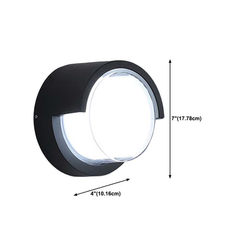 Contemporary Style Geometric Wall Mounted Lamps Metal 1 Light Wall Light Sconce