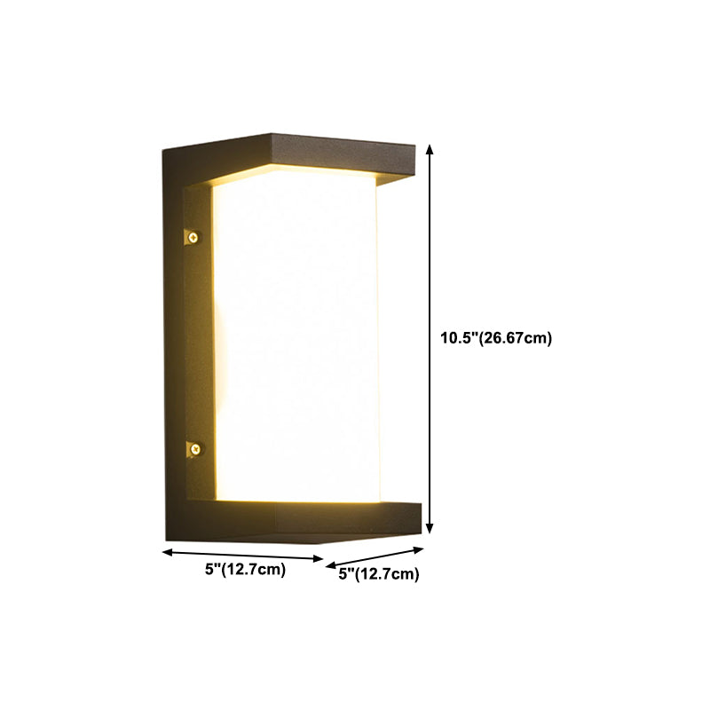 Contemporary Style Geometric Wall Mounted Lamps Metal 1 Light Wall Light Sconce