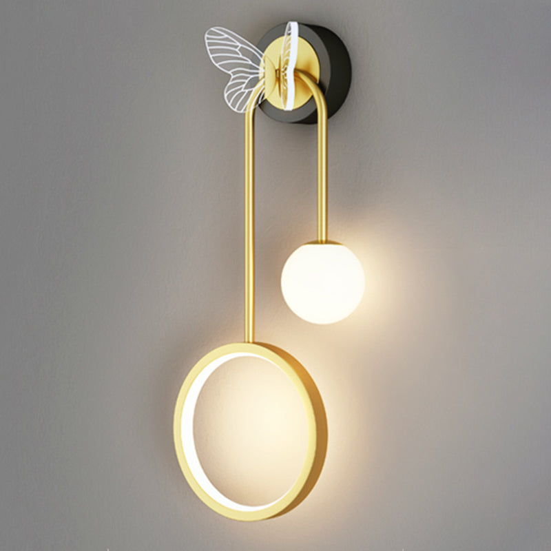 Geometry Shape Metal Wall Lighting Ideas Modern Style Wall Light Fixtures