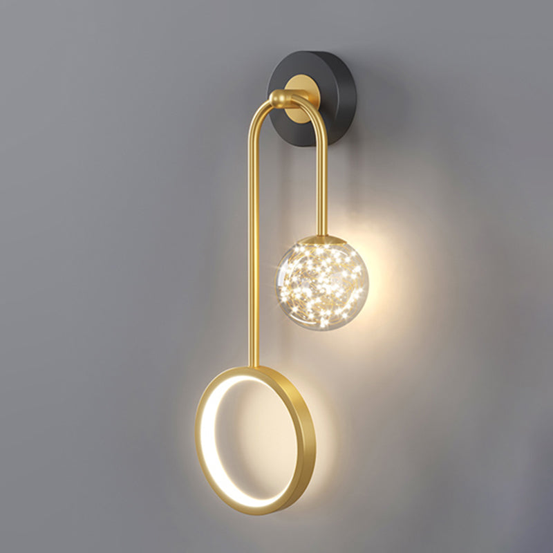 Geometry Shape Metal Wall Lighting Ideas Modern Style Wall Light Fixtures