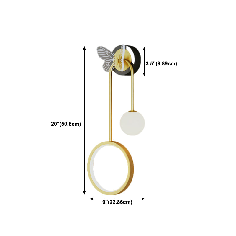 Geometry Shape Metal Wall Lighting Ideas Modern Style Wall Light Fixtures
