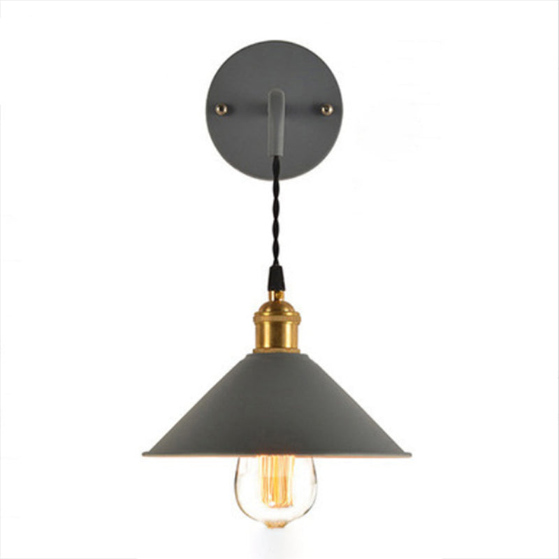 Modern Macaron Sconce Lighting Metal Geometric Wall Lamp for Bedroom
