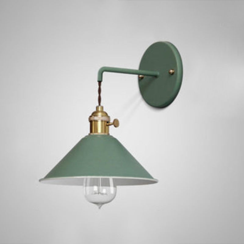 Modern Macaron Sconce Lighting Metal Geometric Wall Lamp for Bedroom