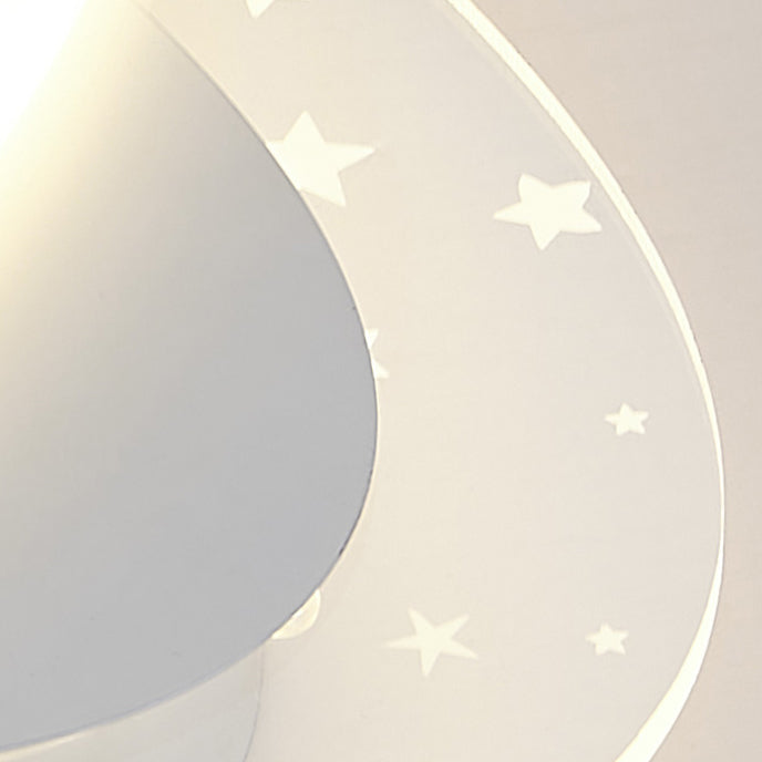 Geometric Shape Metal Ceiling Fans Modern 3-Lights Ceiling Fan Lamp Fixture in White