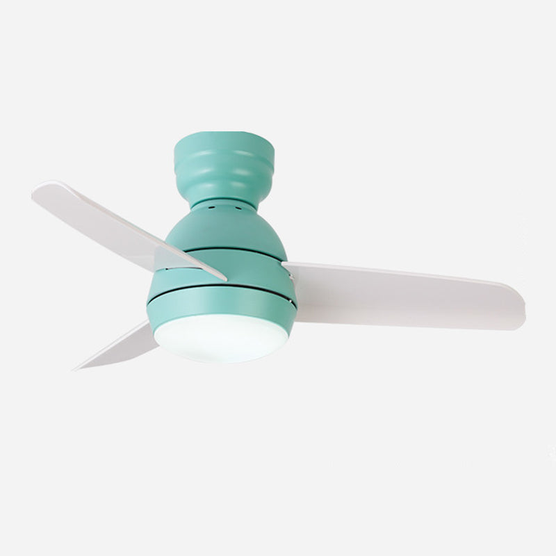 Metal Ceiling Fan Lighting Modern Style 1 Light Ceiling Fan Light for Living Room