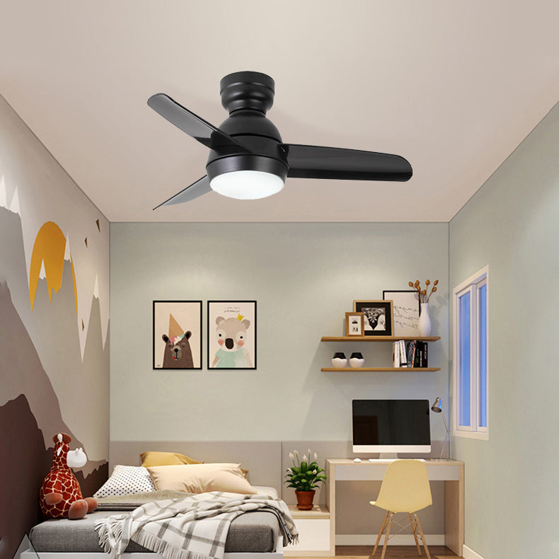 Metal Ceiling Fan Lighting Modern Style 1 Light Ceiling Fan Light for Living Room