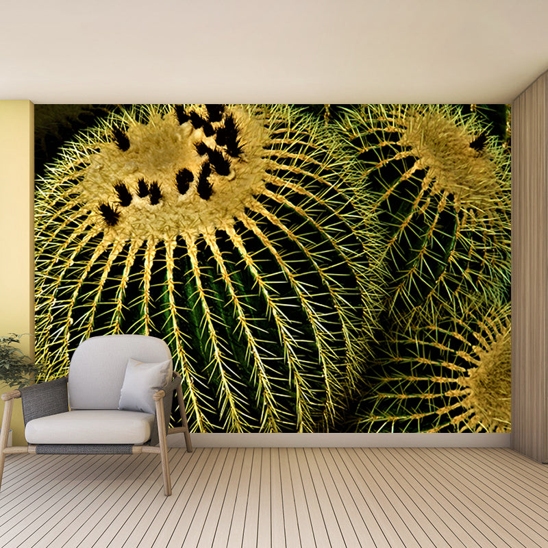 Vintage Wall Mural Tropical Cactus Print Drawing Room Wall Mural