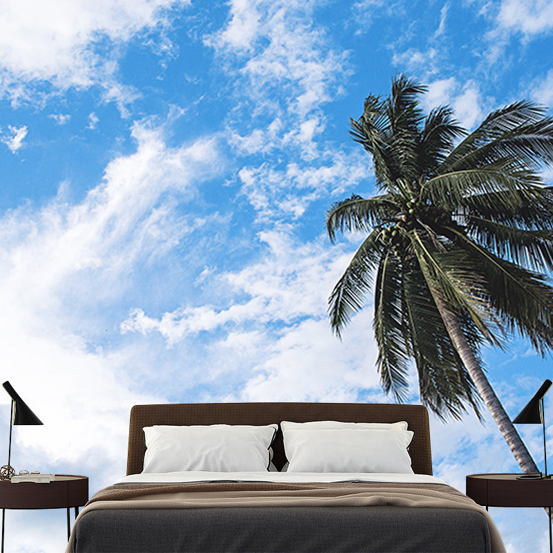 Lifelike Wall Mural Tropical Plant Leaf Print Sitting Room Wall Mural