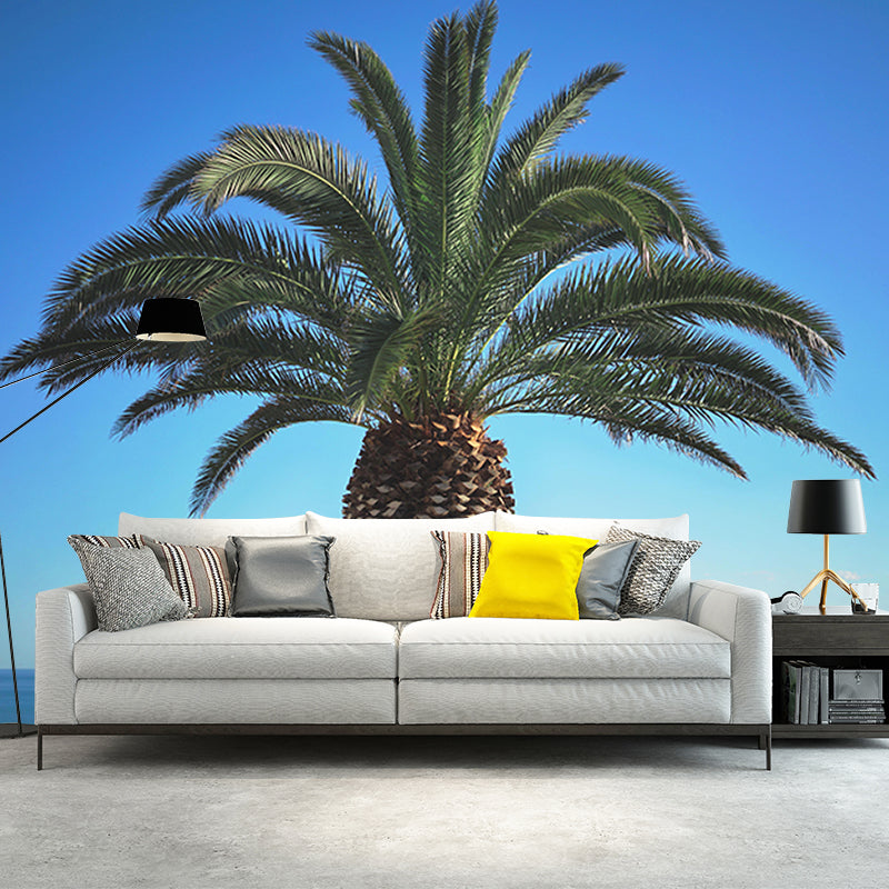 Vintage Wall Mural Tropical Plant Leaf Pattern Living Room Wall Mural