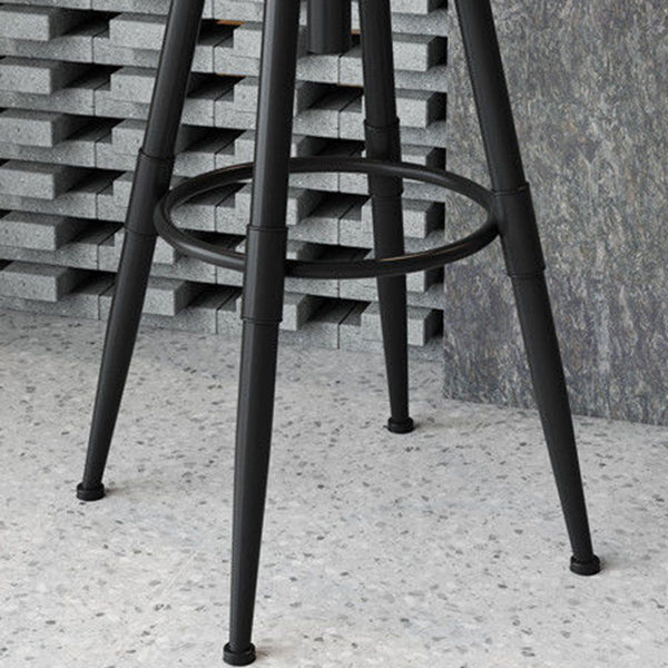Rotating Barstool Industrial Style 4 Legs Bar Stool for Dining Room