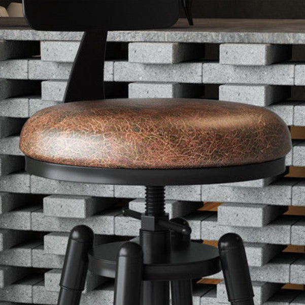 Rotating Barstool Industrial Style 4 Legs Bar Stool for Dining Room