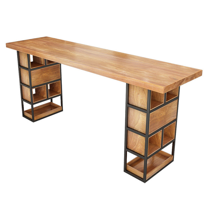 1/4 Piece Solid Wood Pub Set Modern Natural Home Bar Table Set