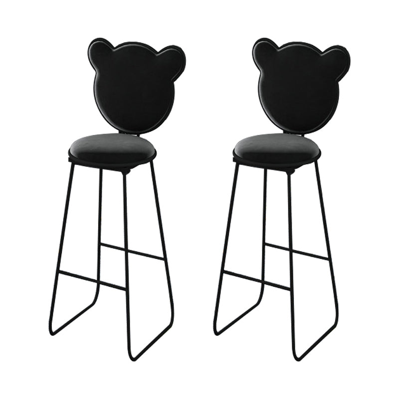 Modern 1/4 Pieces Bar Table Set Rectangle Stone Counter Table with Backrest Stools