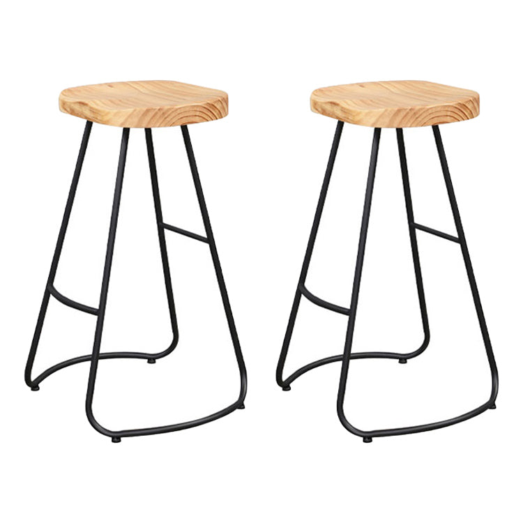 Industrial 1/4/6 Pieces Bar Table Set Rectangle Pine Wood Counter Table with High Stools