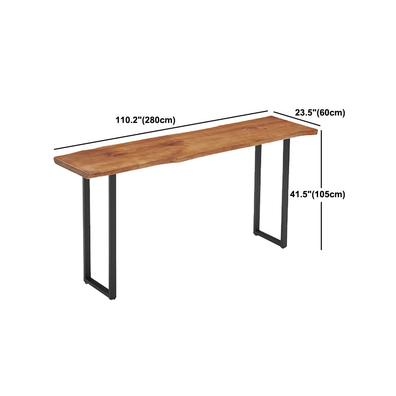 Luxury Rectangle Bar Table Set 1/2/4/5 Pieces Pine Wood Counter Table with Stools