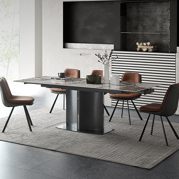 Modern Expandable Dining Table Furniture 1/2/5/6/7 Pieces Home Dining Room Set