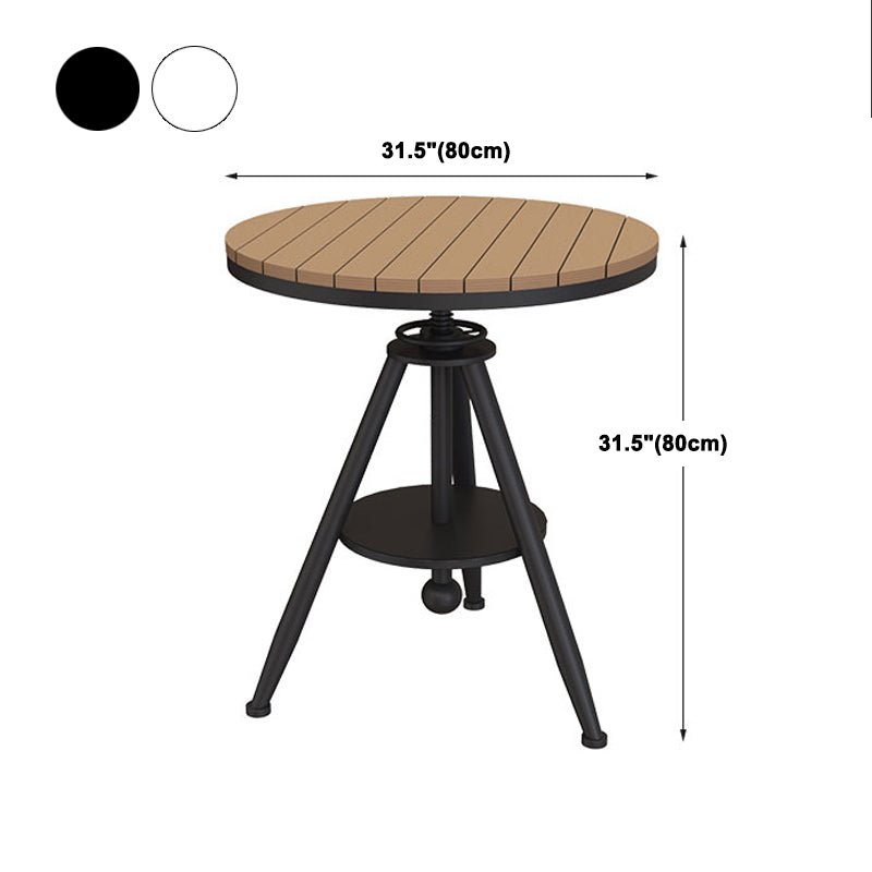 Modern 1/2/3 Pieces Dining Set Round Wood Dining Table for Balcony