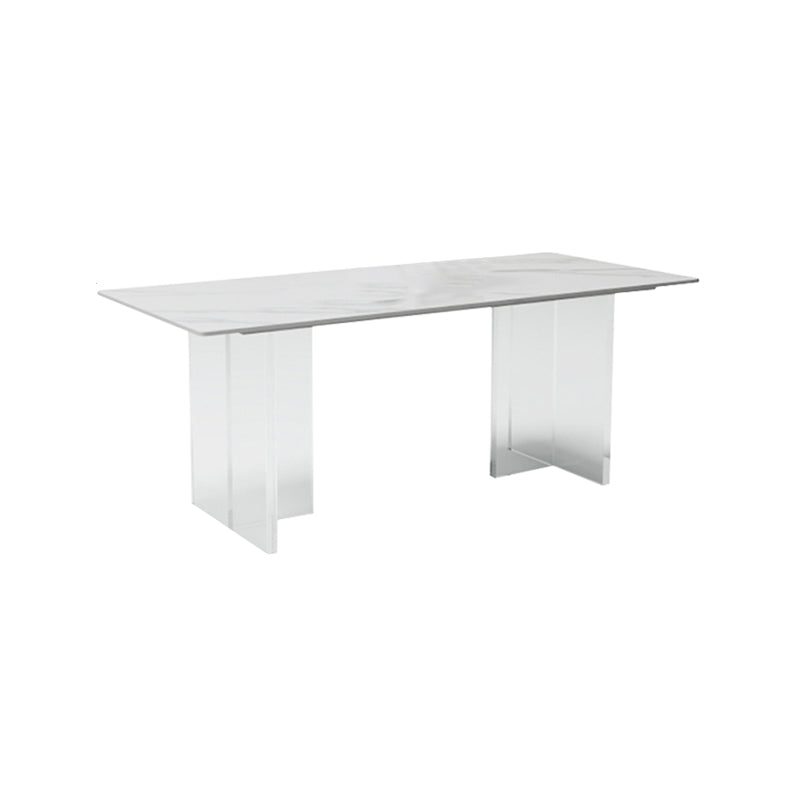Contemporary Style Sintered Stone Dining Rectangle Table Set 1/4/5/6 Pieces Dining Set